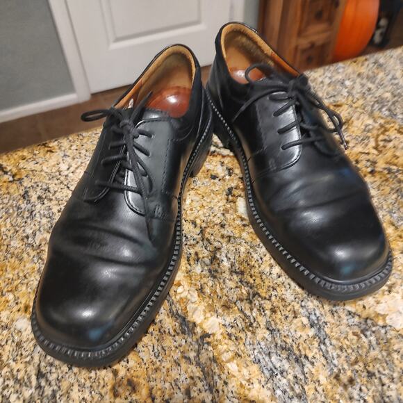 ECCO Black Leather Dress Shoes Comfort System Size 8.5 main image 12